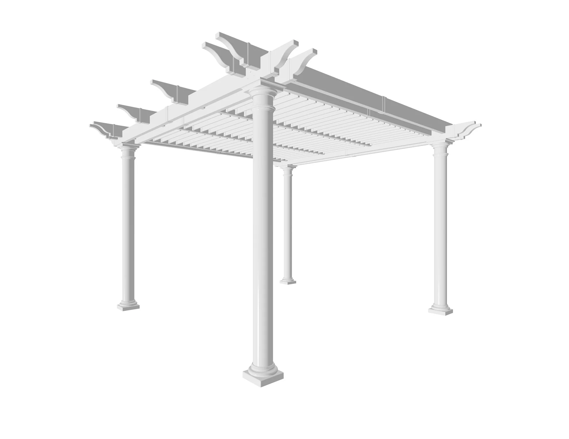 10x10 Preston Louvered Pergola - Image 4