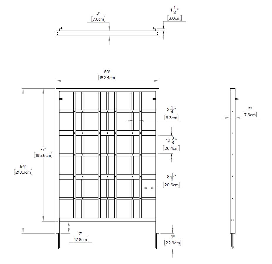 Cedar Modern Trellis - Image 5