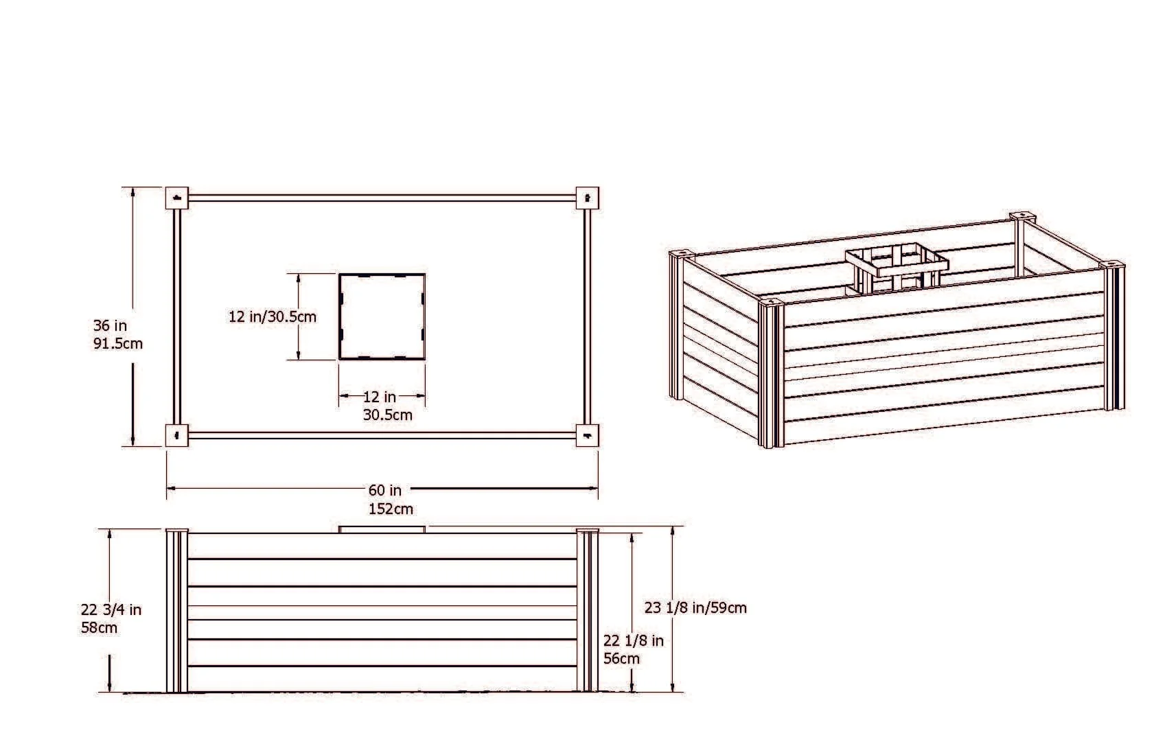 CLASSIC 3×5 Keyhole Composting Garden - Image 10