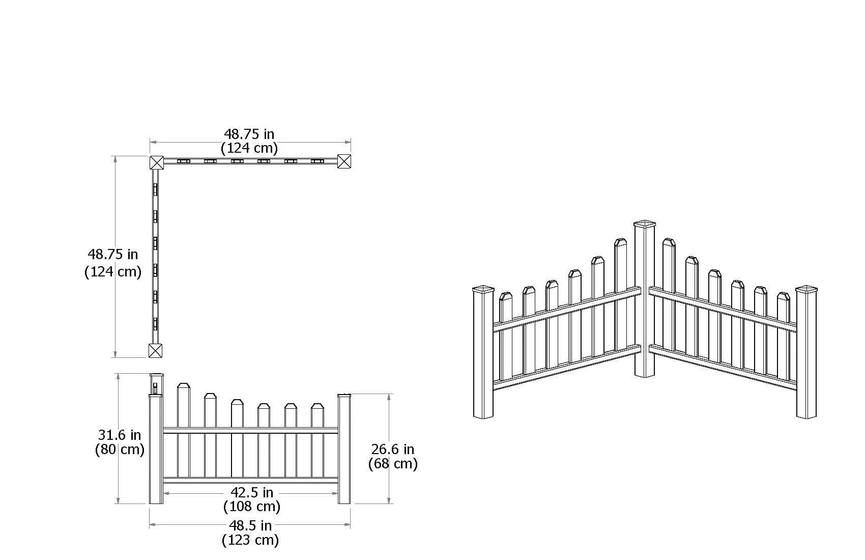 CLASSIC Country Picket Corner - Image 6