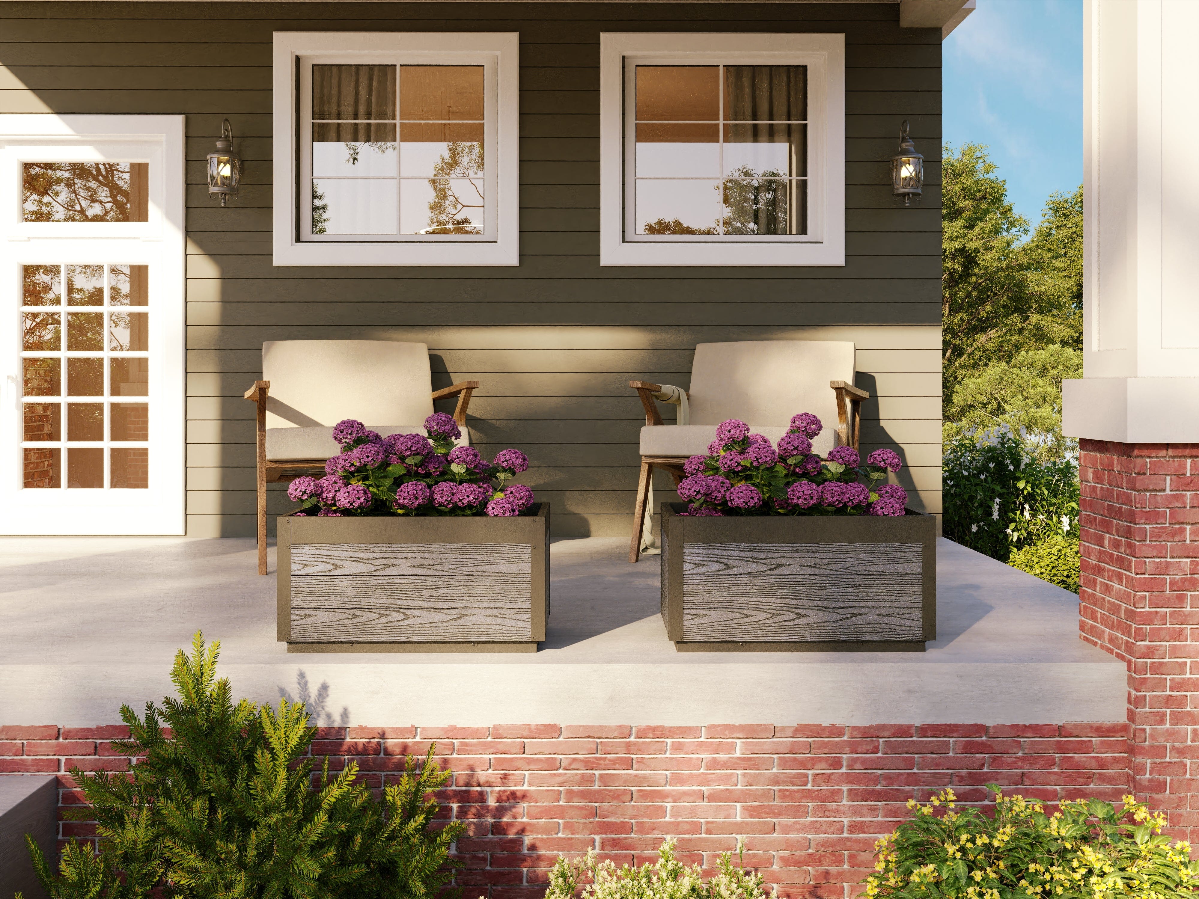 Delta 30" Modern Planter, 2 Pack - Image 5
