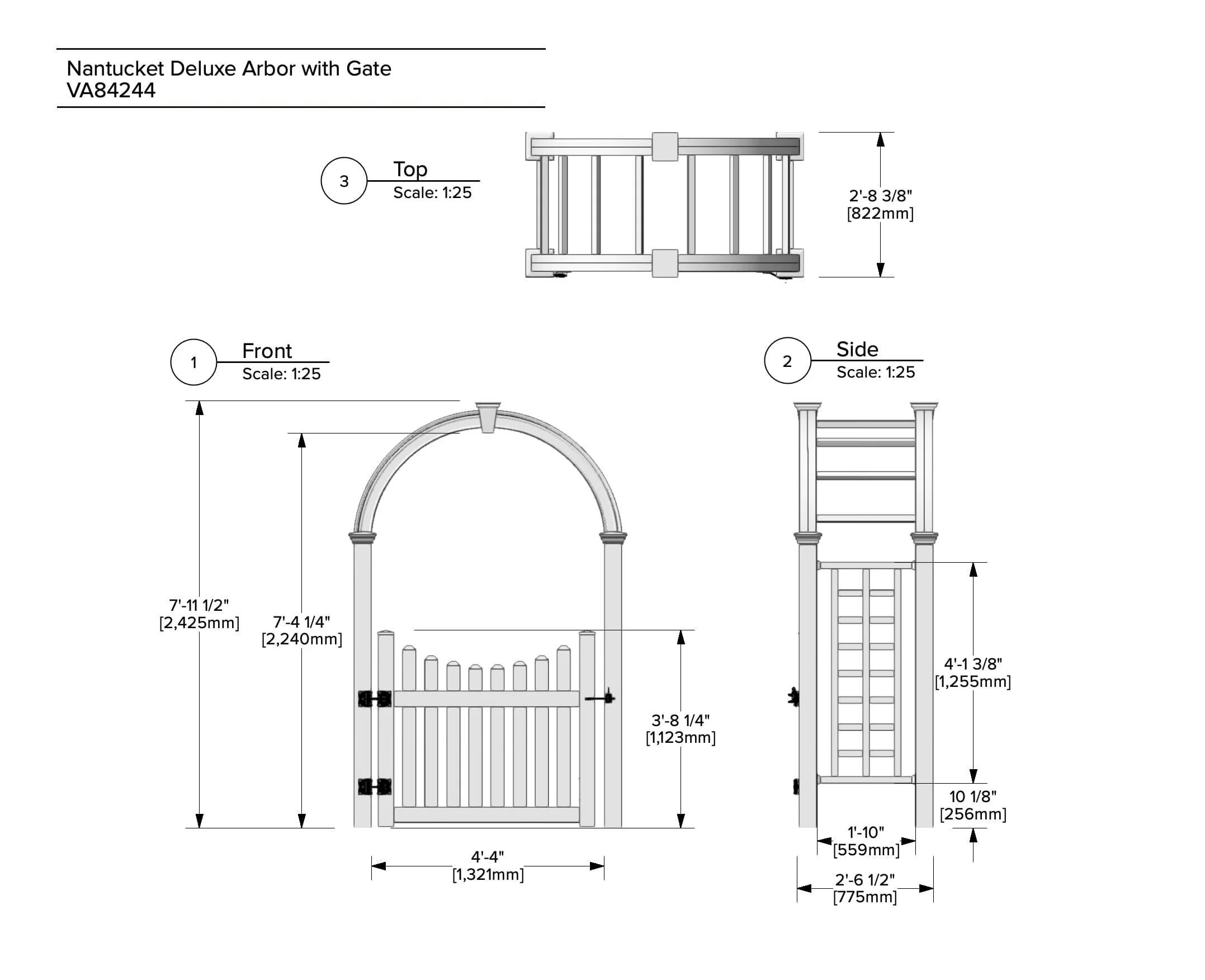 Nantucket Deluxe Arbor - Image 8