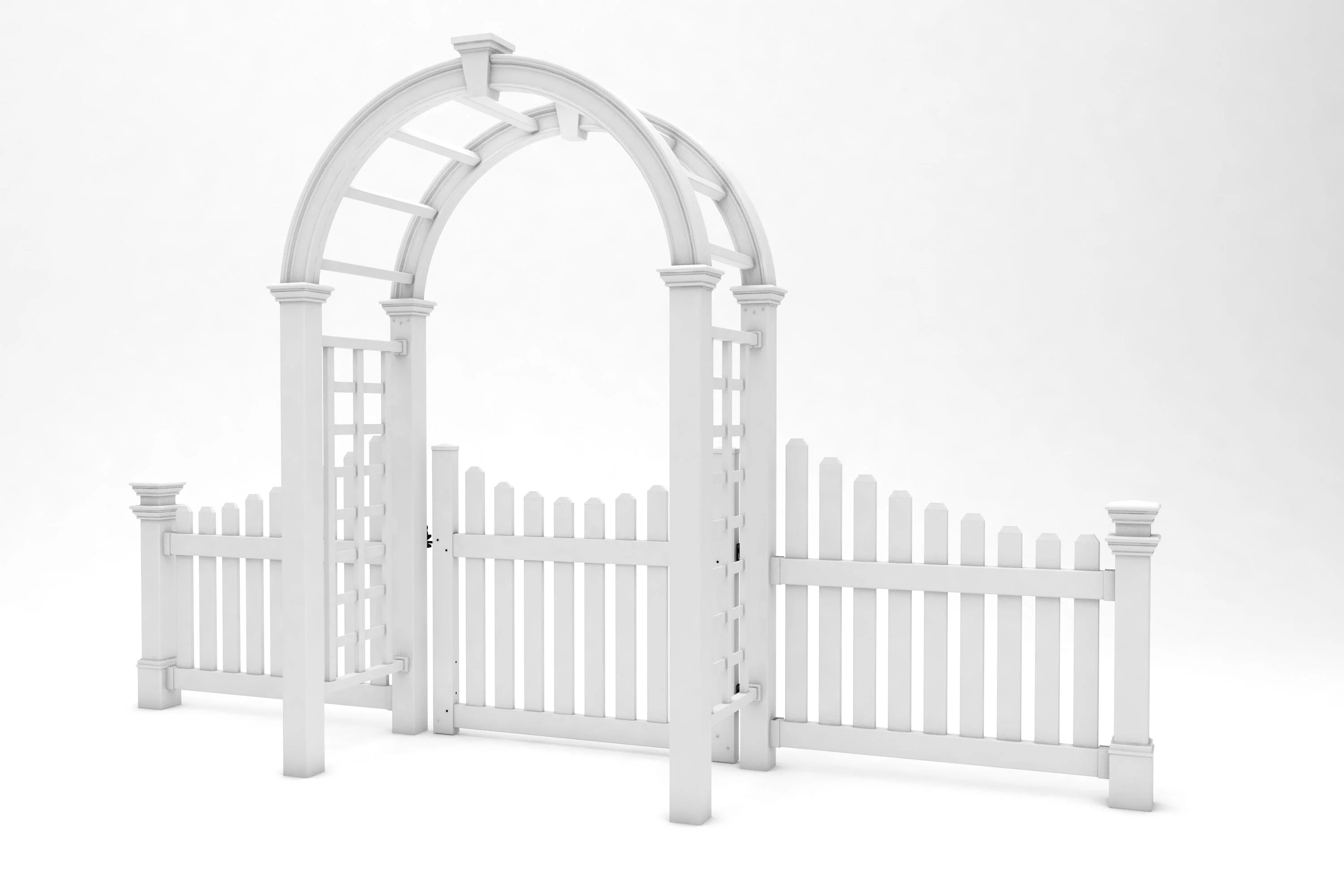 Nantucket Deluxe Arbor with Gate - Image 17