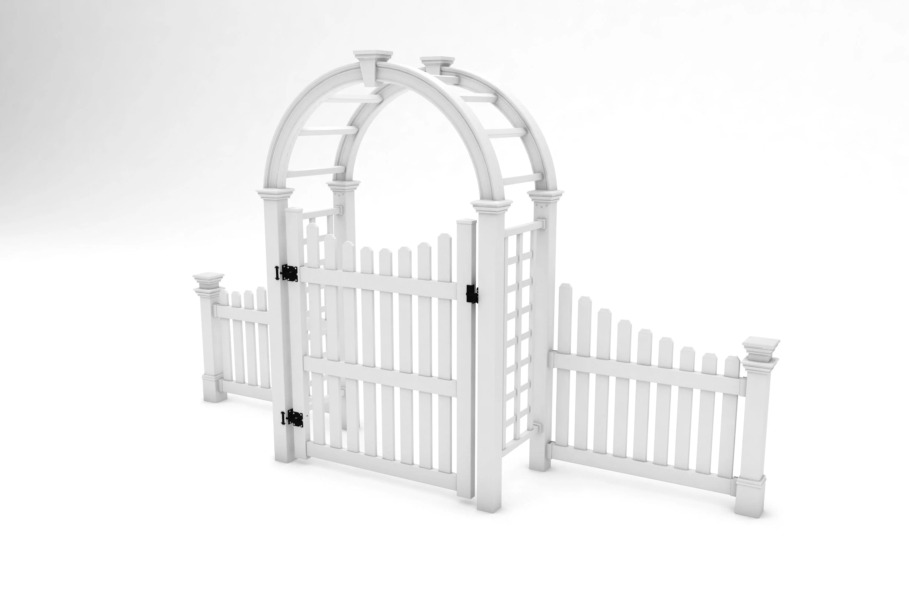 Nantucket Deluxe Arbor with Gate - Image 8