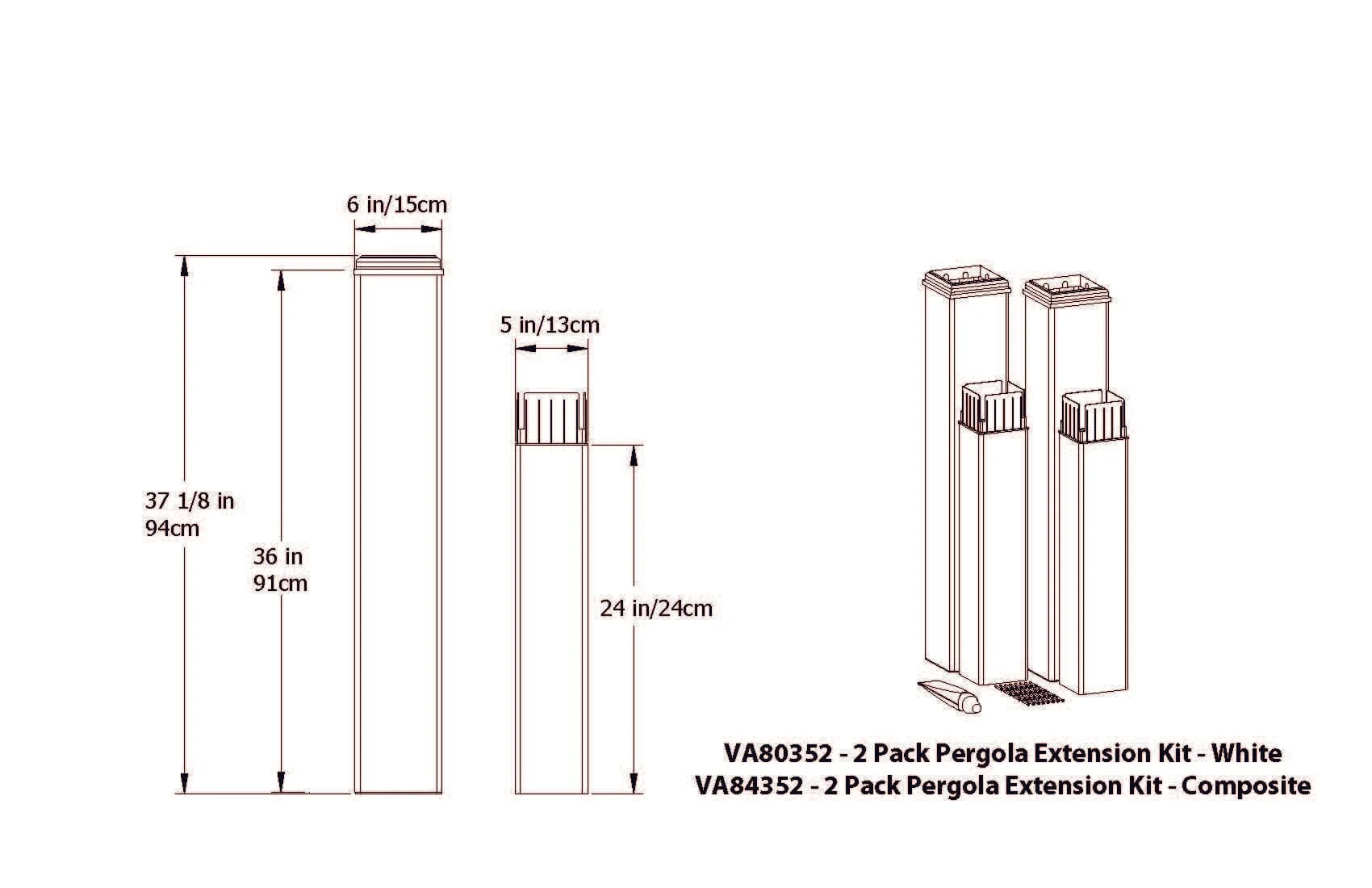 Pergola Extension Kit 4 pack - Image 6