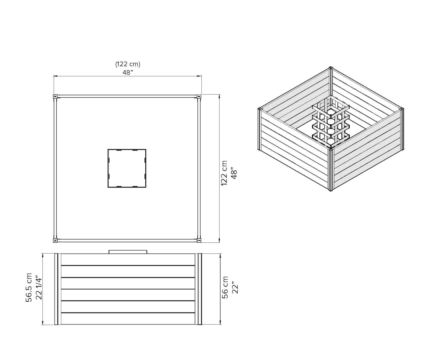 URBANA 4x4 Keyhole Composting Garden - Image 10