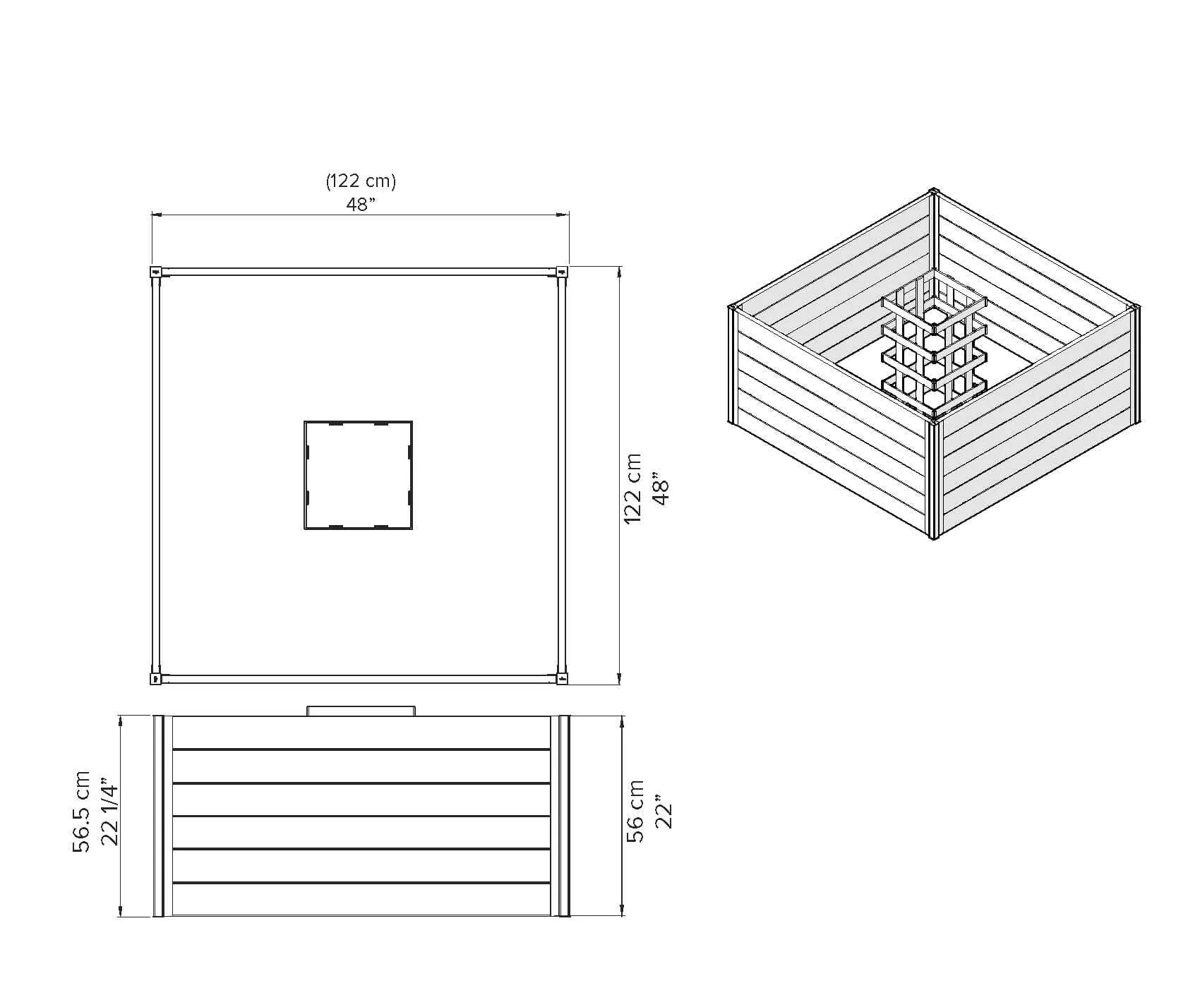 URBANA 4x4 Keyhole Composting Garden - Image 19