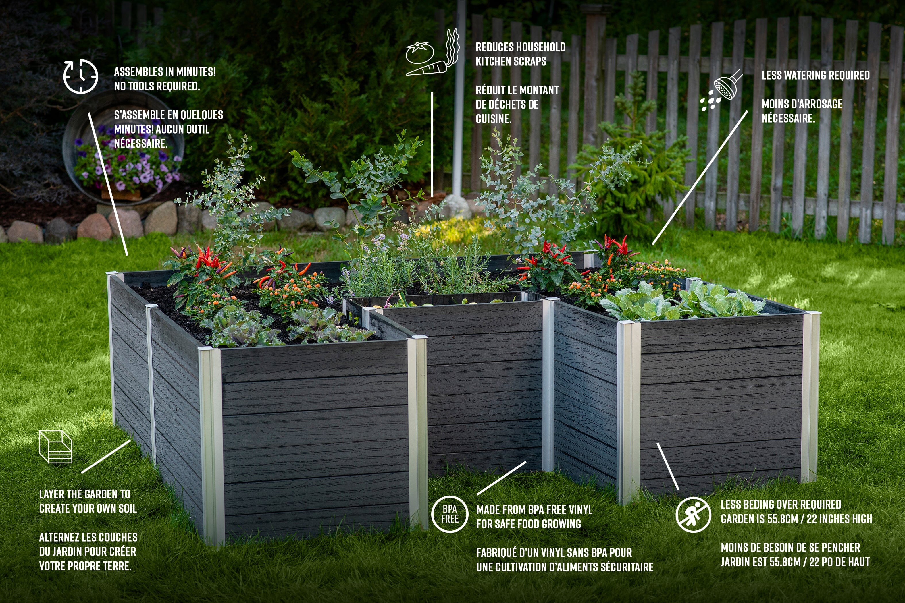 URBANA 6x6 Keyhole Composting Garden - Image 11