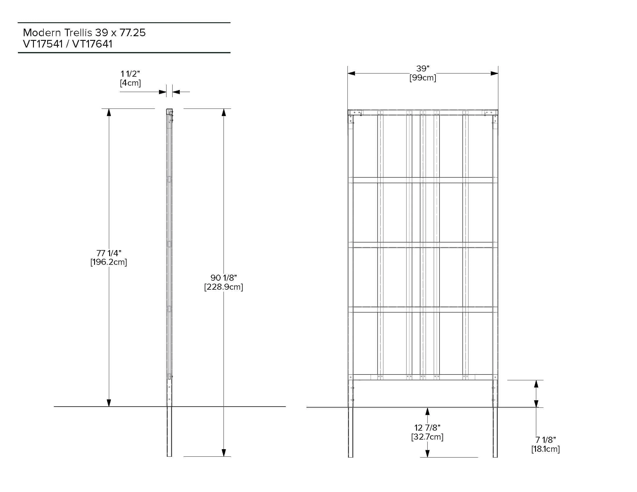 URBANA Medium Modern Trellis - Image 7