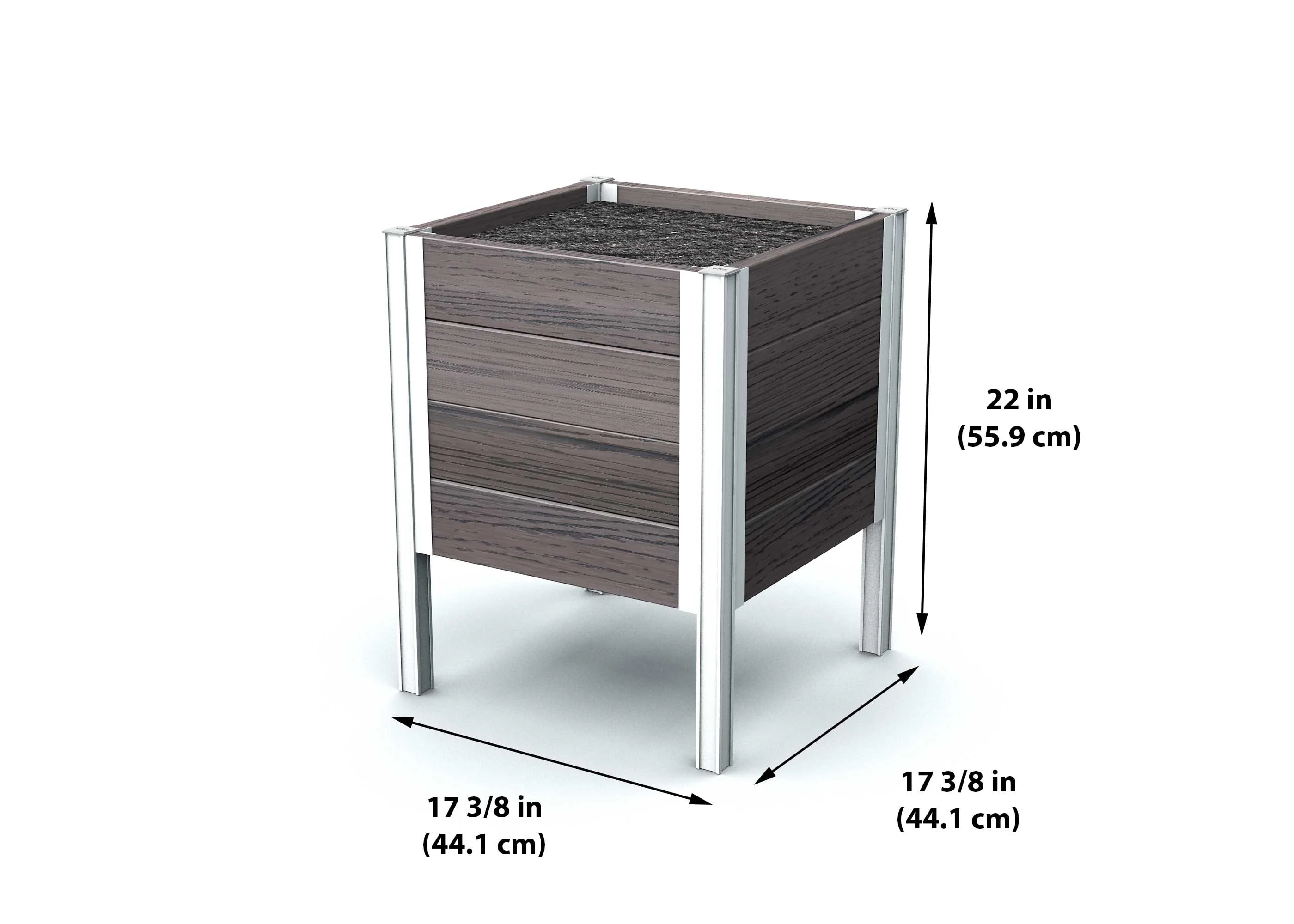 URBANA 17x17 Raised Planter - Image 4