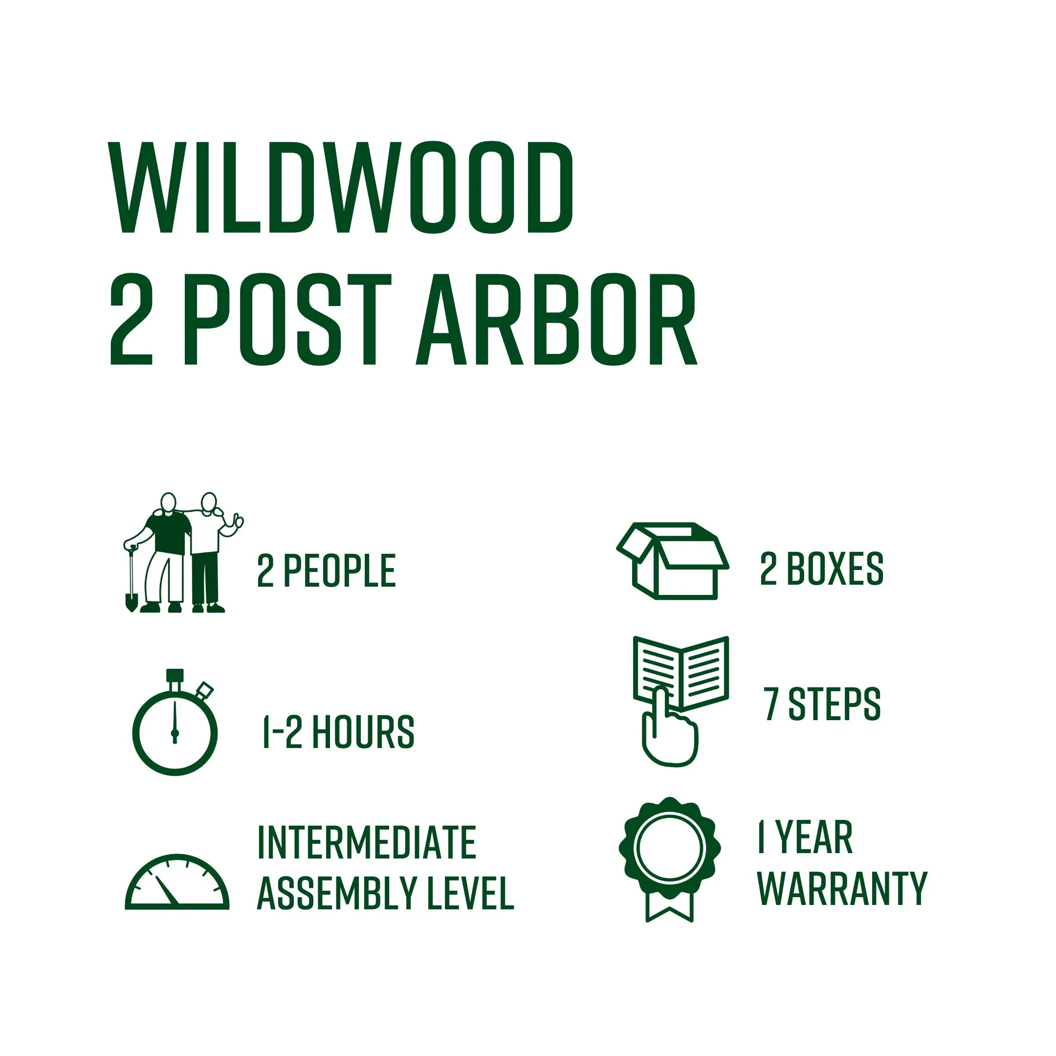 Wildwood 2 Post Arbor - Image 11